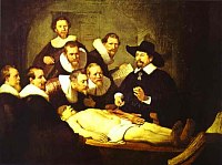 The Anatomy Lecture of Dr. Nicolaes Tulp 
1632
di Rembrandt 
oil on canvas 
The Hague, Maurithius 