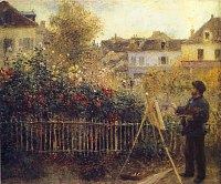 Monet Painting in His 
Garden at Argenteuil
1875
oil on canvas
Wadsworth Atheneum, CT 